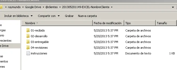 Crear varias carpetas a la vez